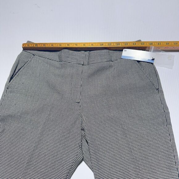 Worthington Modern Fit Pants Size 8 Black White Houndstooth Print Trousers NWT - Picture 10 of 12